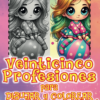 Veinticinco profesiones para dibujar y colores